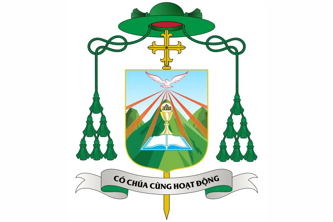 Huy hiệu Giám mục của Đức cha tân cử Gioan Baotixita Nguyễn Huy Bắc