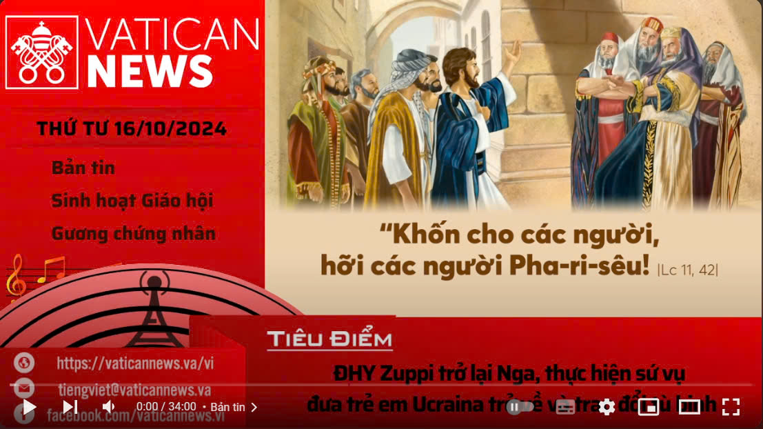 Radio thứ Tư 16/10/2024 - Vatican News Tiếng Việt