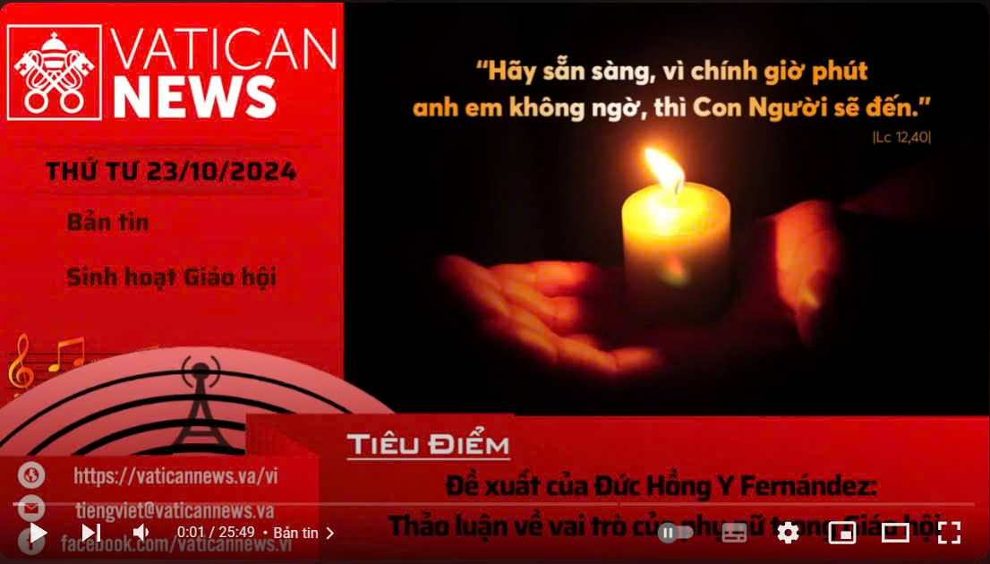 Radio thứ Tư 23/10/2024 - Vatican News Tiếng Việt