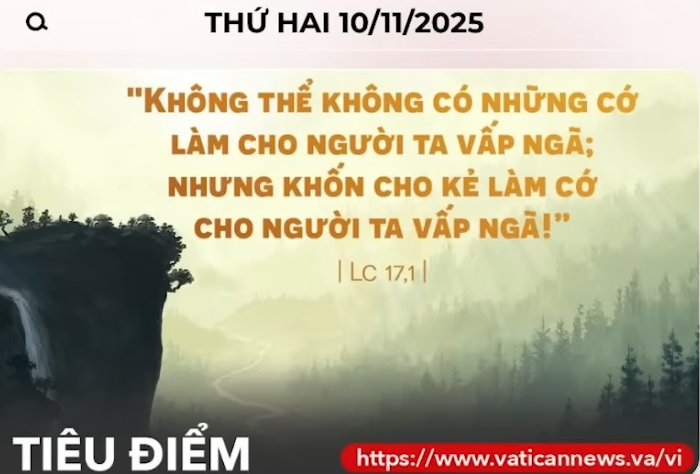 Radio thứ hai 10/11/2025 - Vatican News Tiếng Việt