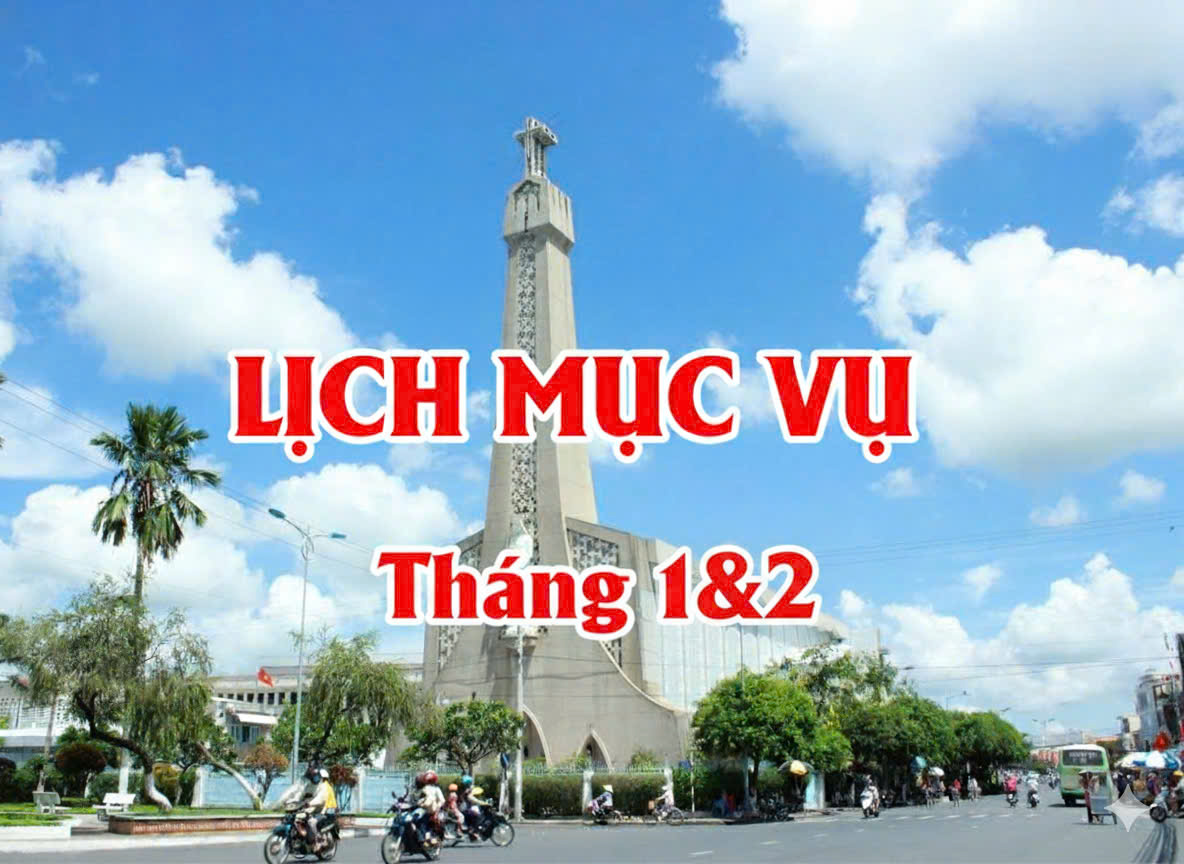 Lịch mục vụ của Đức Giám mục năm 2026